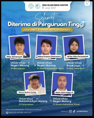 Santri SMA Diterima PTN & PTS